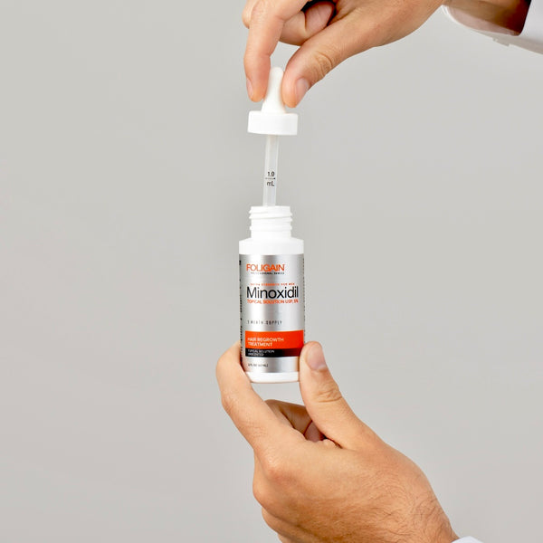 FOLIGAIN Minoxidil 5% Hair Regrowth Treatment For Men 12 Month Supply - FOLIGAIN EUROPE