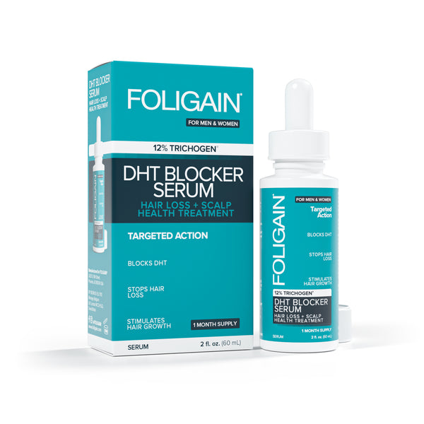FOLIGAIN Hair Regrowth DHT Blocker Serum med 12% Trichogen®