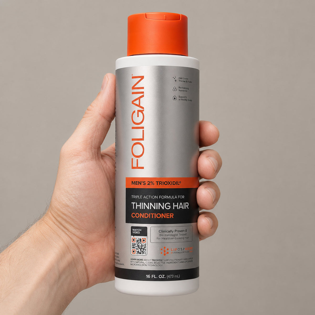 FOLIGAIN® Triple Action Balsam til Tyndende Hår til Mænd med 2% TRIOXI