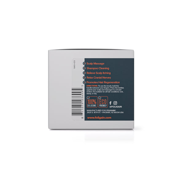 FOLIGAIN Hovedbundsterapi Eksfoliator & Massager i Sort