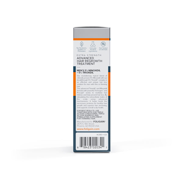 FOLIGAIN Avanceret hårgenvækst til mænd Minoxidil 5% + Trioxidil 5%