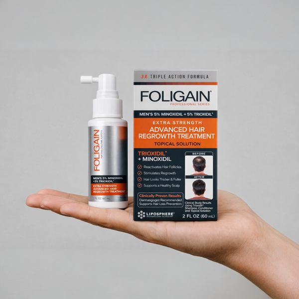 FOLIGAIN Avanceret hårgenvækst til mænd Minoxidil 5% + Trioxidil 5%